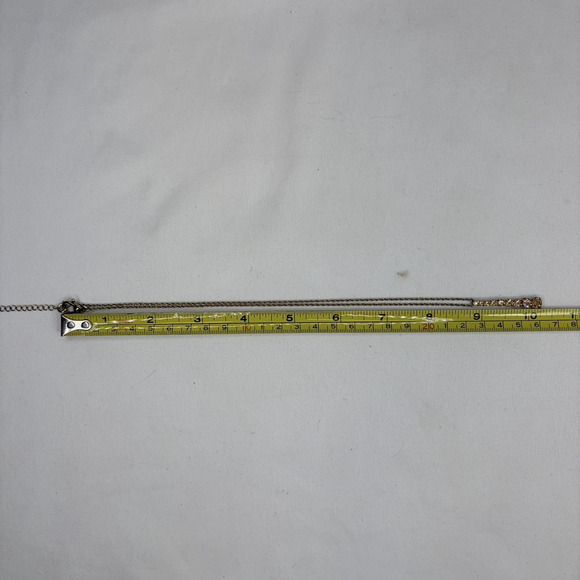 Vintage Monet Gold tone Twisted Chain With Graduated Rhinestone Pendant, Glam - Picture 6 of 8